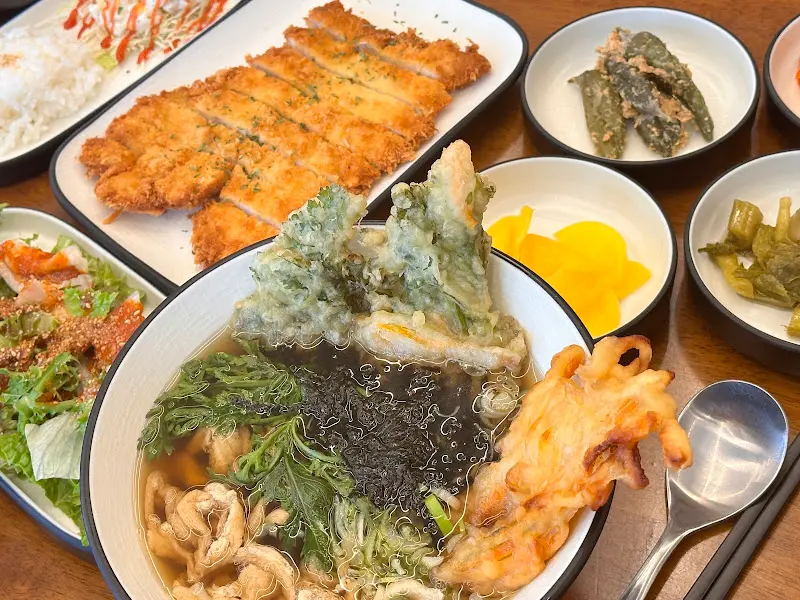 조선모밀과 돈까스