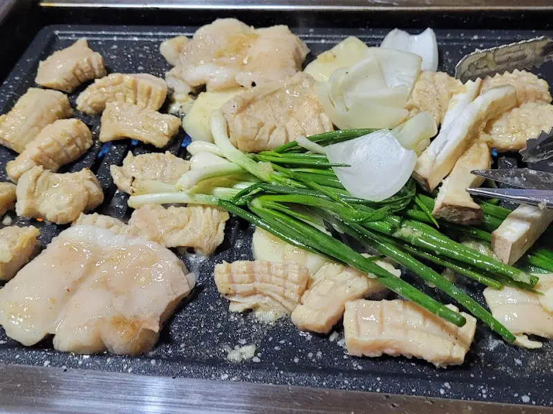 곱창과 쪽파의 조화