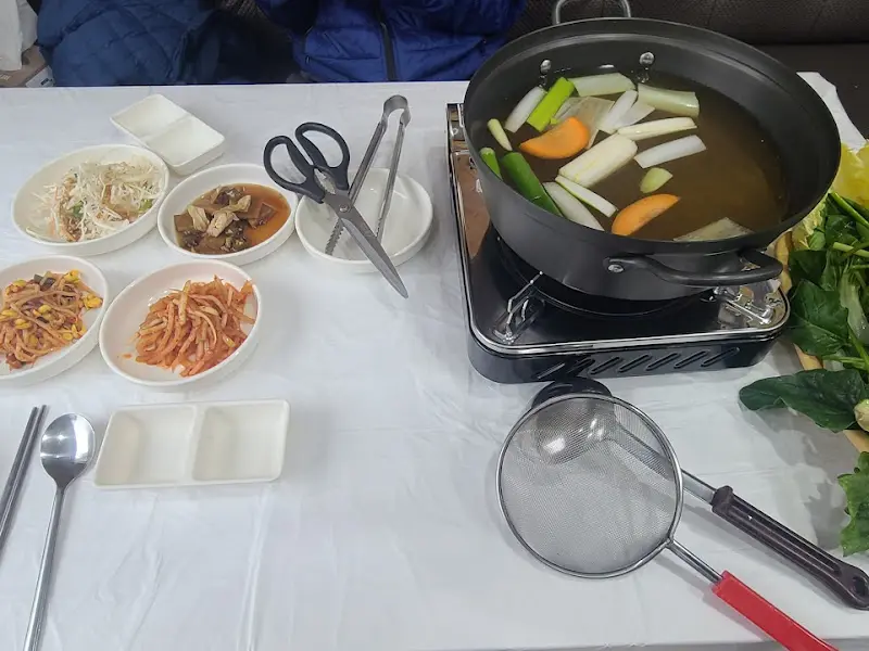 샤브샤브 테이블 세팅