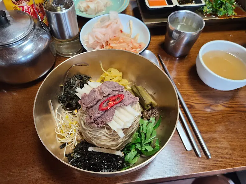 골동면 한 상 차림