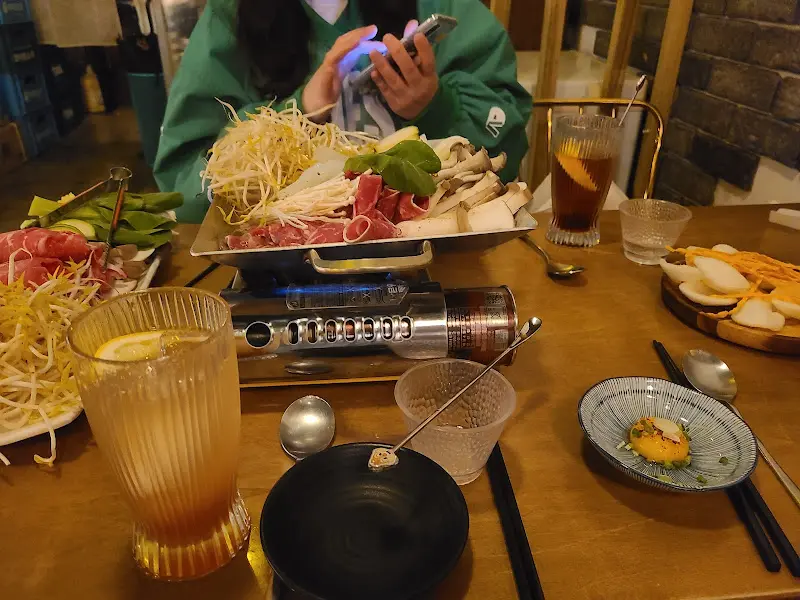 스키야키 한 상 차림