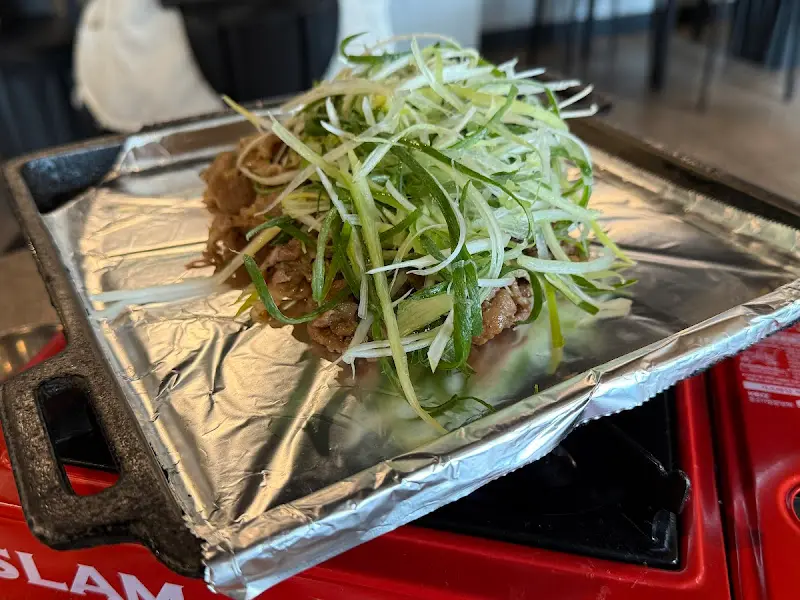 연탄불에 초벌된 파불고기