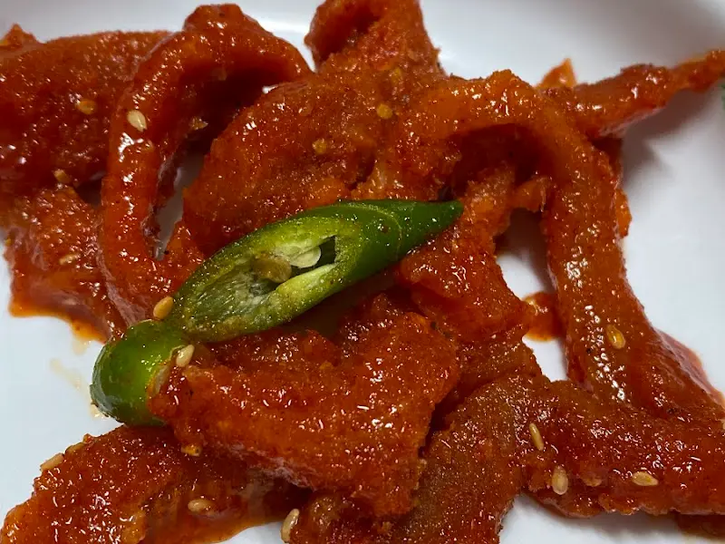 매콤달콤한 맛이 일품인 무말랭이