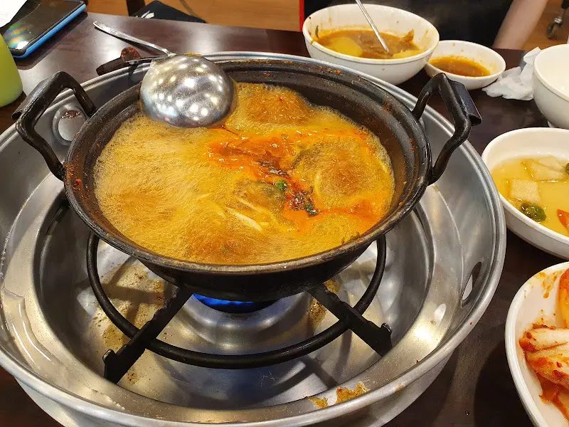 칼국수 투하 직전