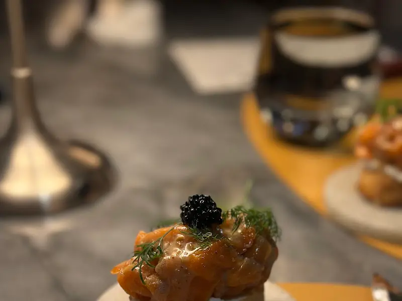 연어 캐비어 에피타이저