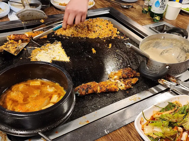 들깨수제비와 볶음밥