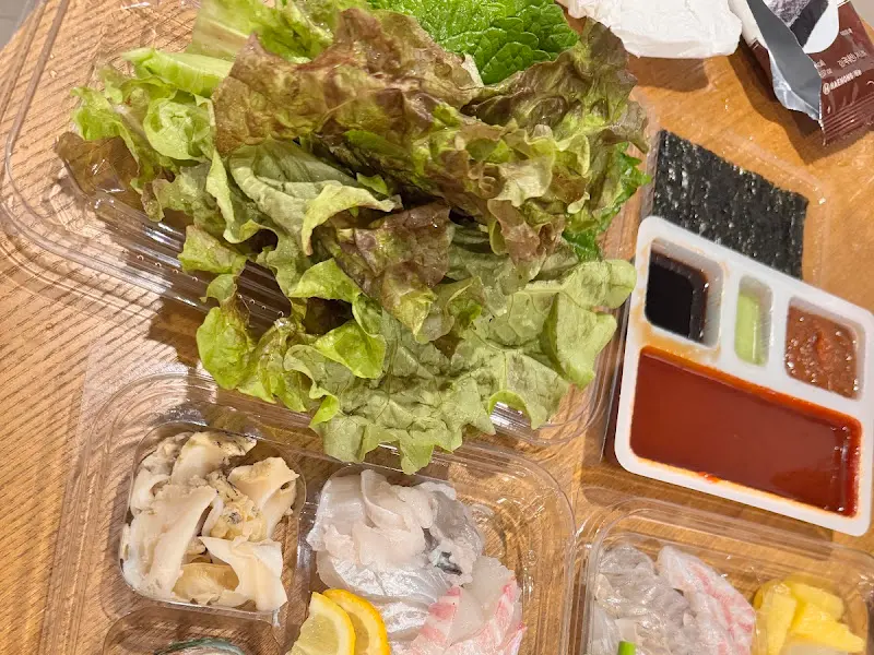 모듬회 포장 전체 모습