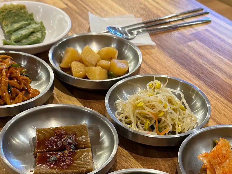 다양한 밑반찬 클로즈업