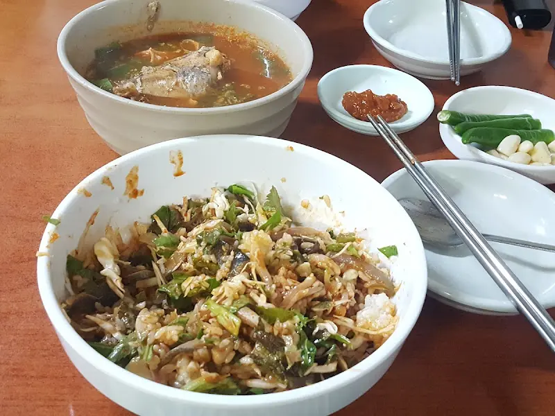 창녕식당 전체 상차림