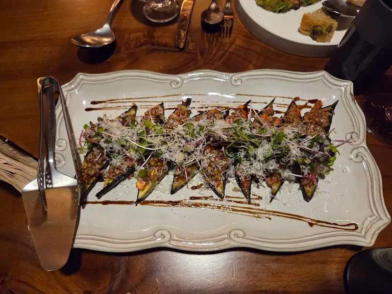 렌틸콩을 곁들인 가지구이