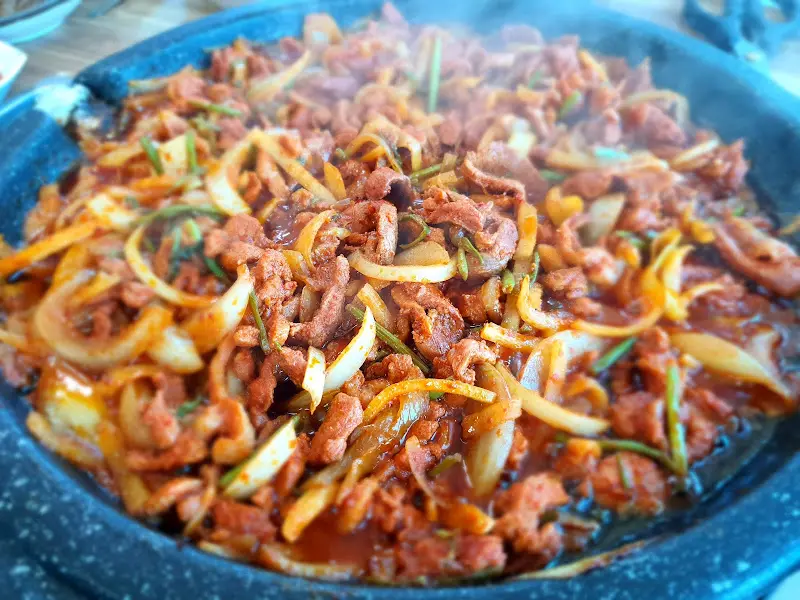 지글지글 익어가는 오리주물럭