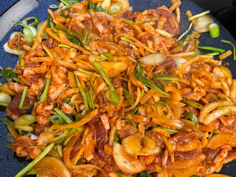 푸짐한 오리주물럭 한 상