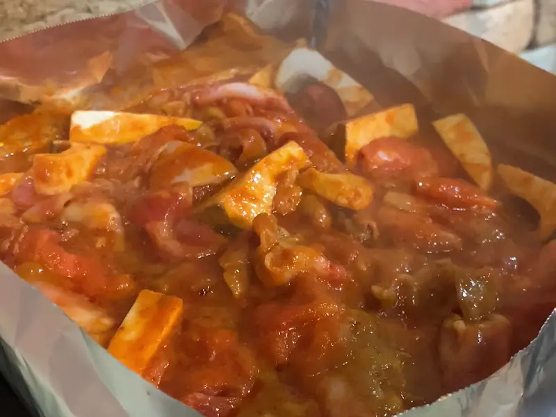 불판 위의 고기