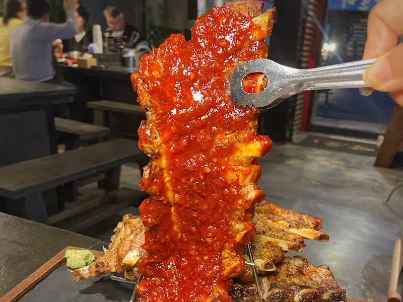 먹음직스러운 쪽갈비 한 상