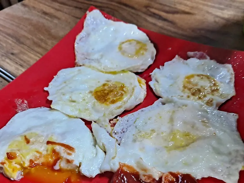 계란후라이 단체샷