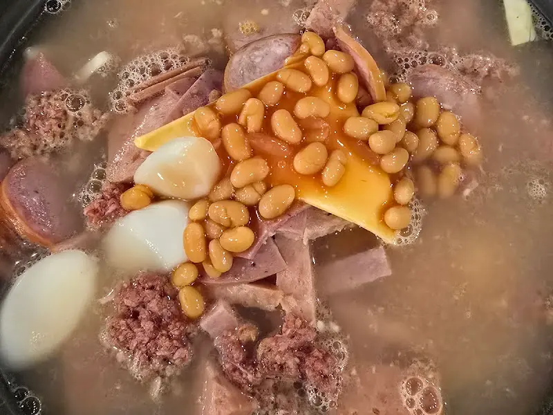 부대찌개 근접샷