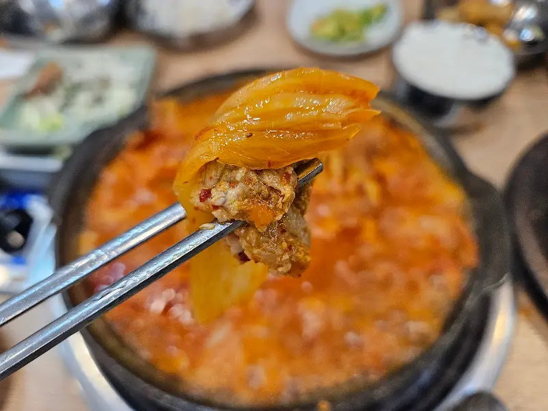 김치와 고기