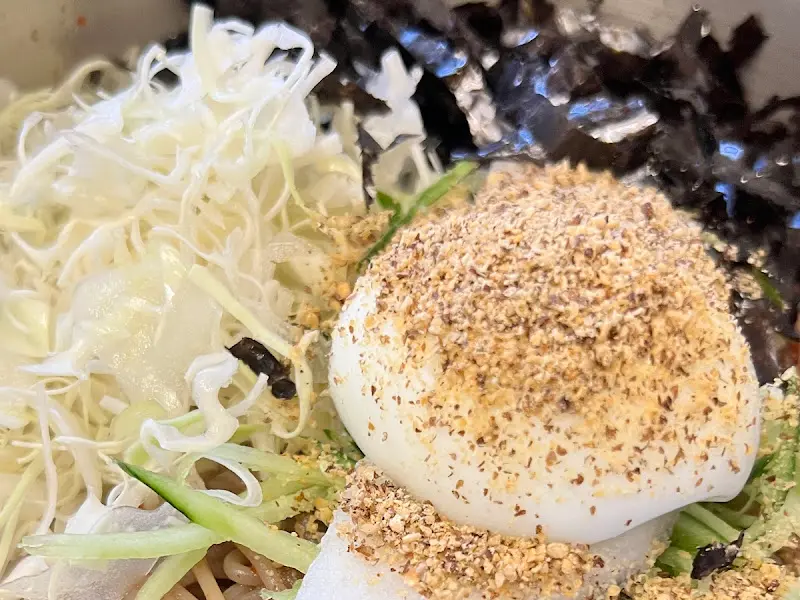 들기름 막국수 클로즈업