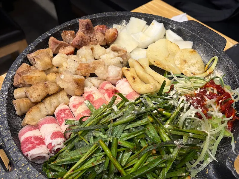 모듬 곱창 구이 클로즈업