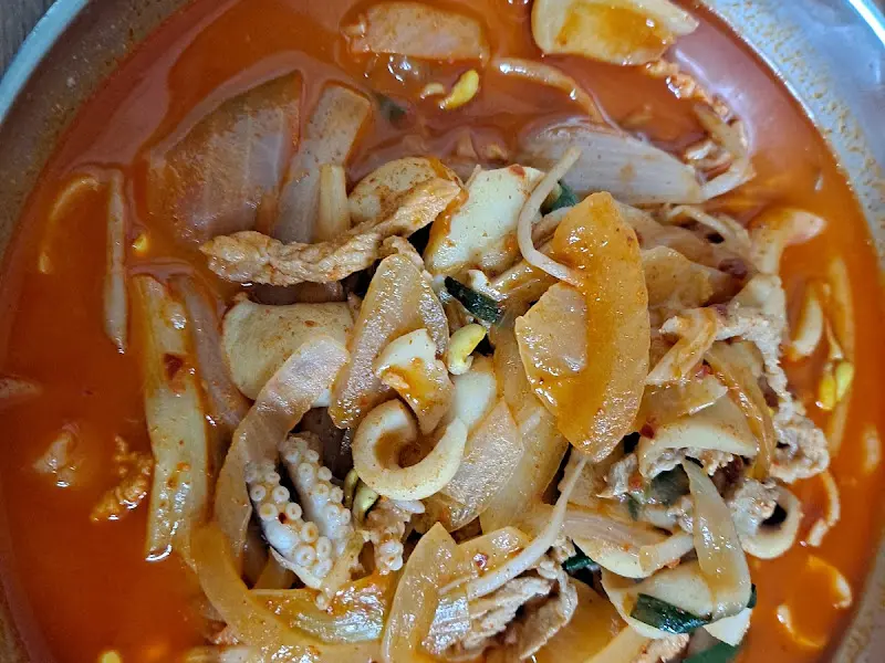 해물 짬뽕 재료