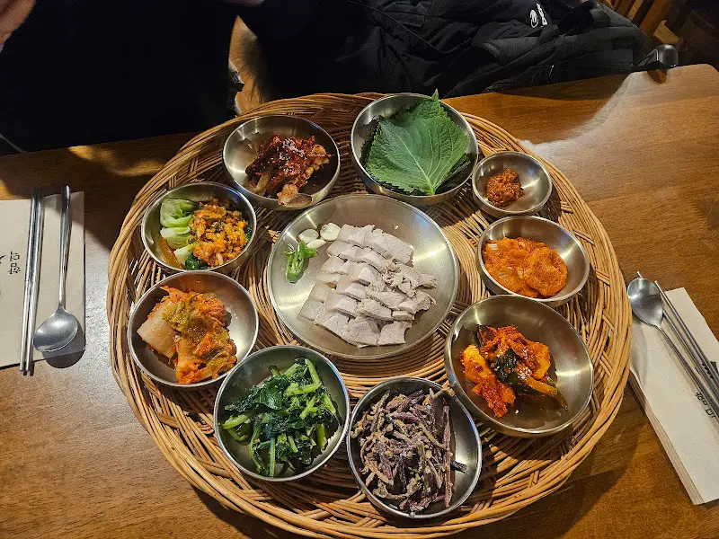 9첩반상 클로즈업 샷