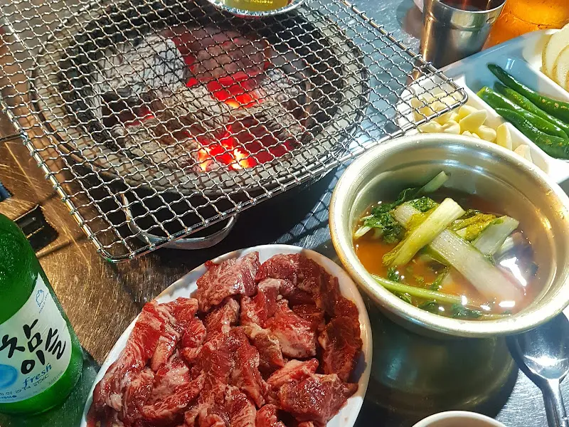 열무김치와 갈비살