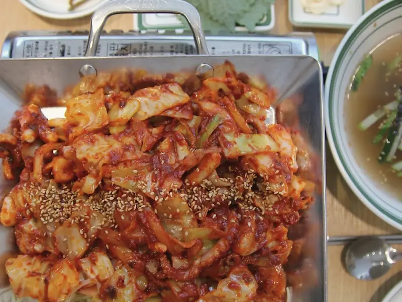 매콤한 낙지 철판볶음