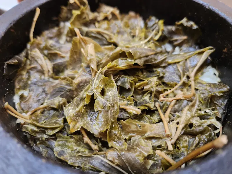 뽕잎돌솥밥 클로즈업