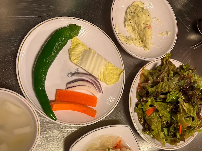 세광양대창의 기본 찬 구성