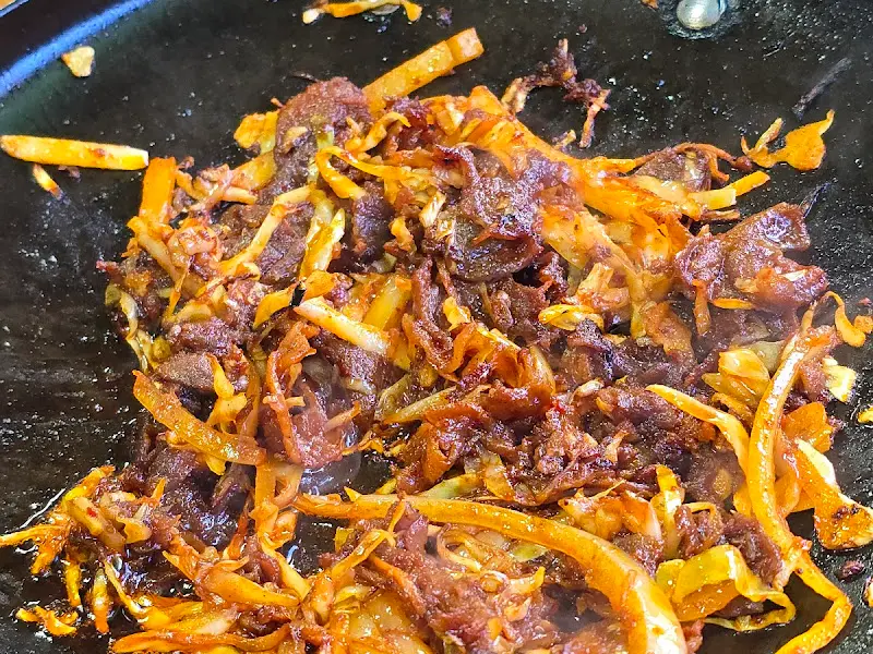 돼지불백 근접샷