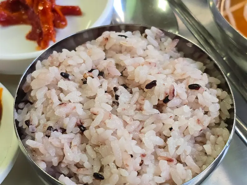 흑미밥