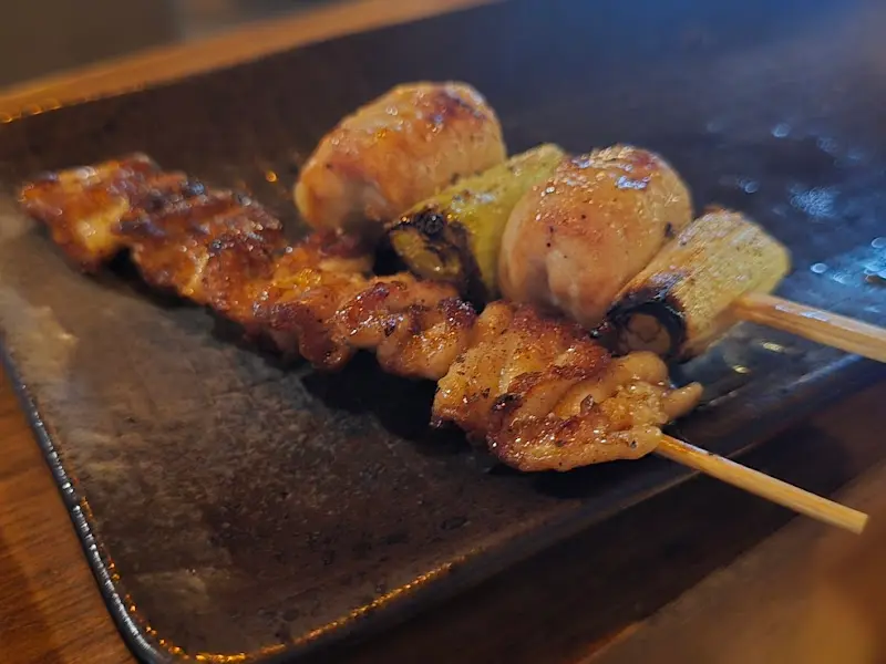 먹음직스러운 닭꼬치