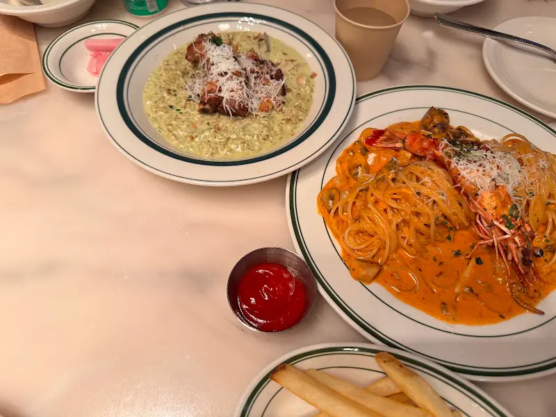 파스타와 스테이크