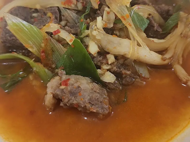 소찌개의 클로즈업 샷