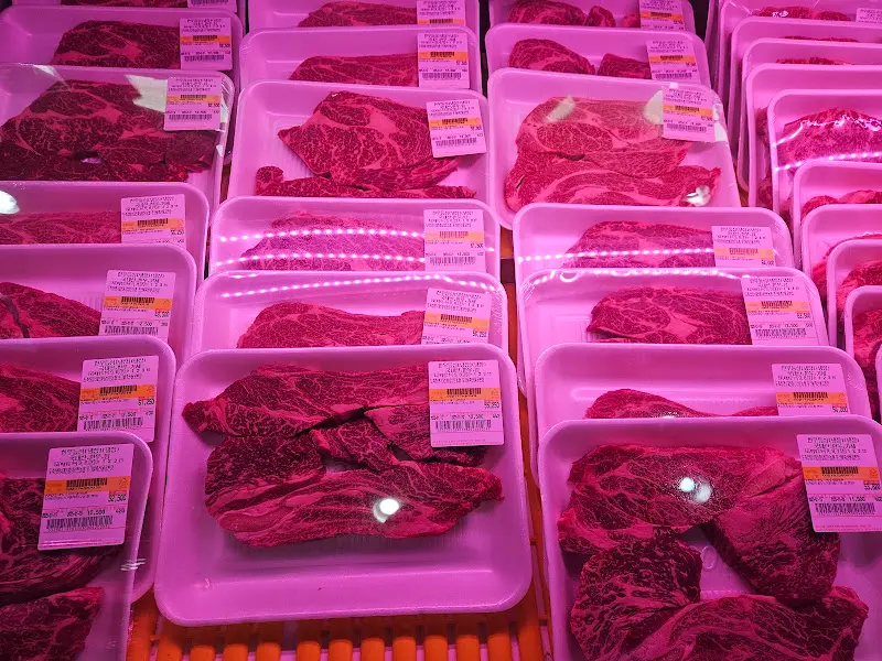 다양하게 포장된 한우