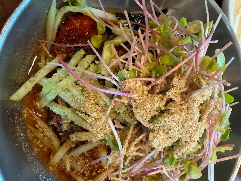 비빔 막국수 근접 샷