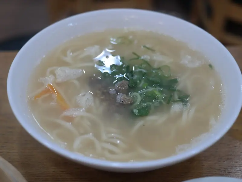 들깨 칼국수 클로즈업