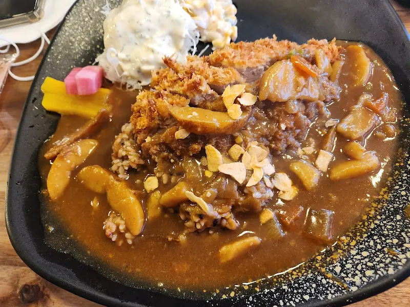 카레 돈까스의 모습