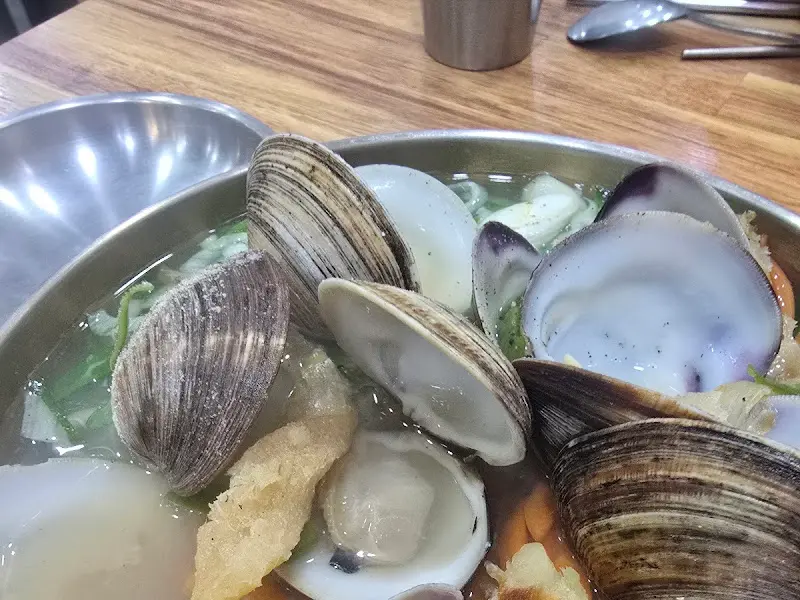 백합칼국수 재료