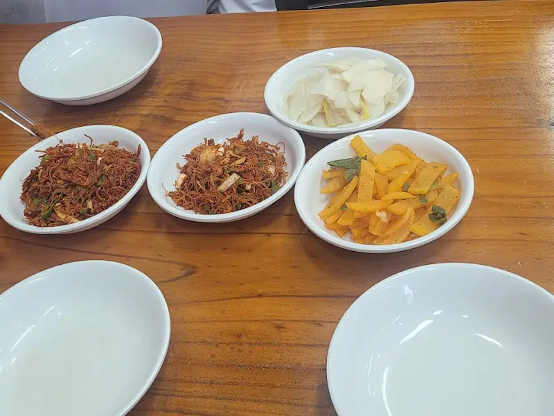 평양손만두 반찬