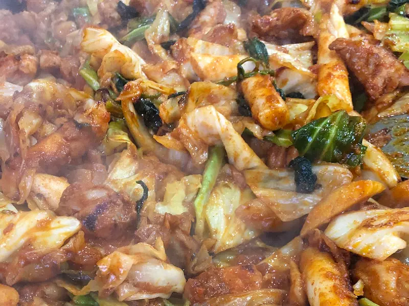 닭갈비 근접 샷