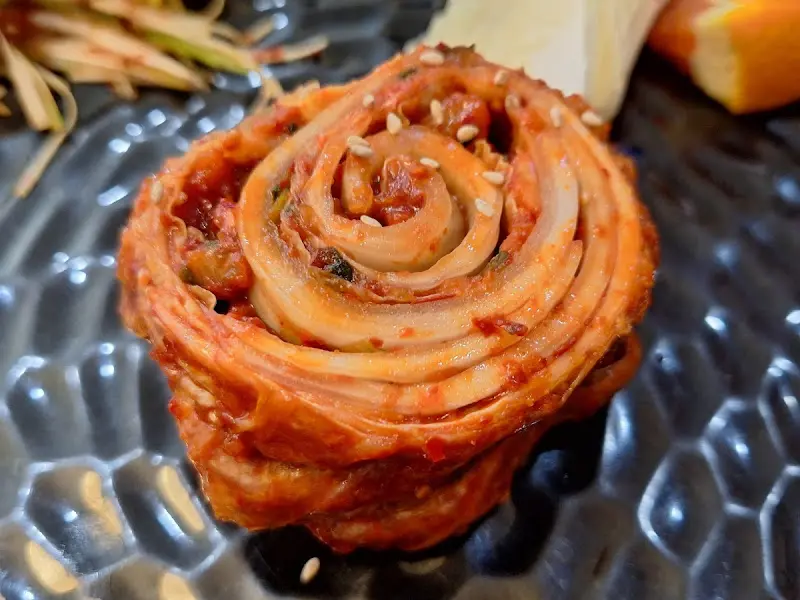 장미꽃처럼 아름다운 풍성보쌈의 보쌈김치