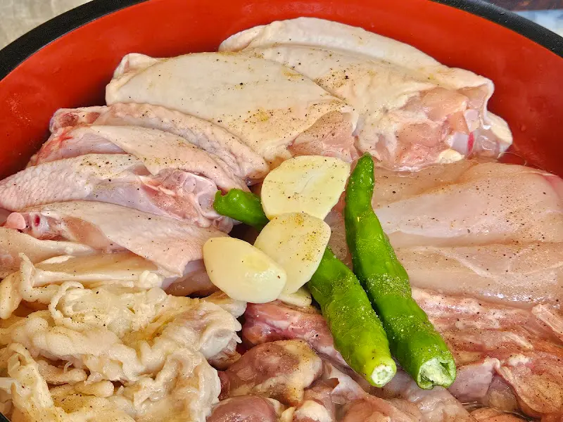 닭 모듬구이 재료