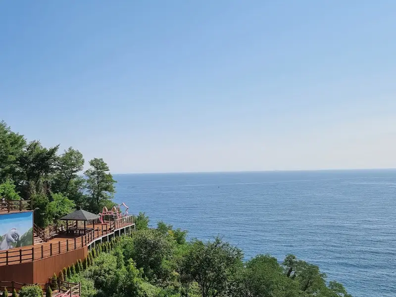 카페에서 바라본 바다