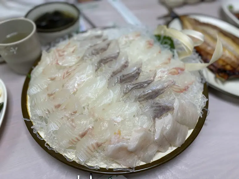 환상적인 광어회