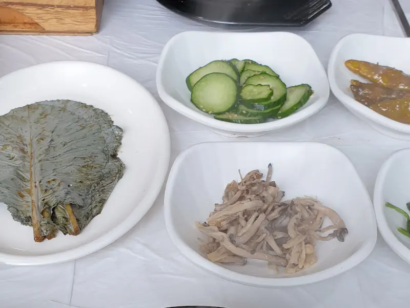 밑반찬 클로즈업