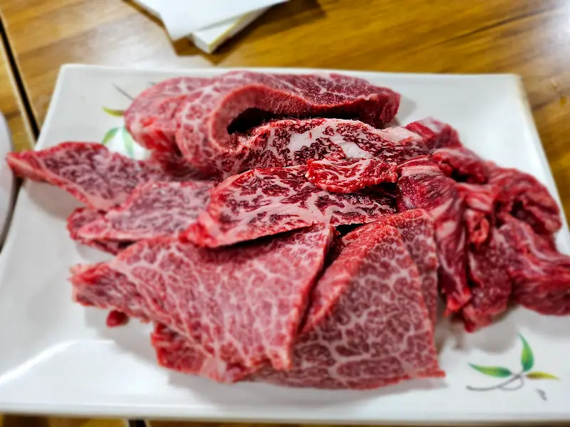 환상적인 마블링의 한우