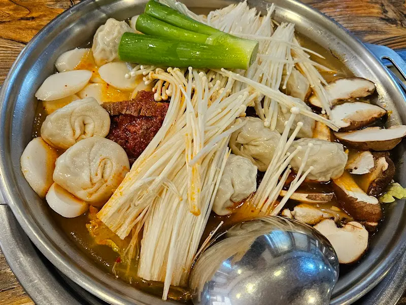 만두전골의 비주얼