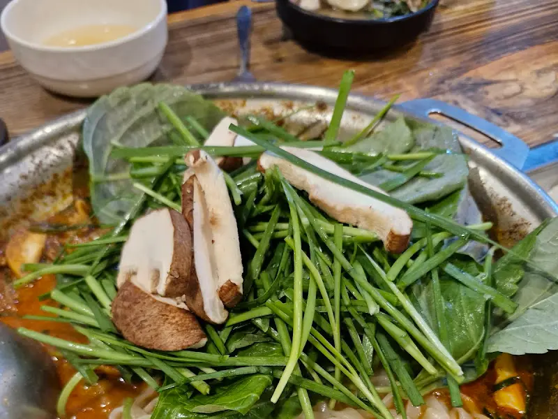 만두전골 근접샷