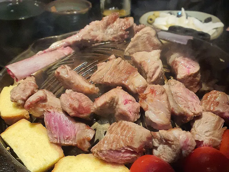 잘 구워진 양갈비